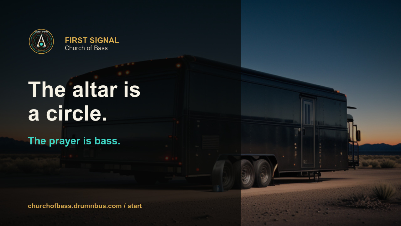 First Signal poster for Church of Bass.